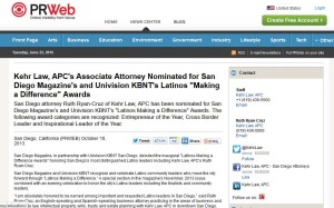ryan_cruz_law_san_diego_attorney_press_release_attorney_nominated_for_latino_awards_october_2013